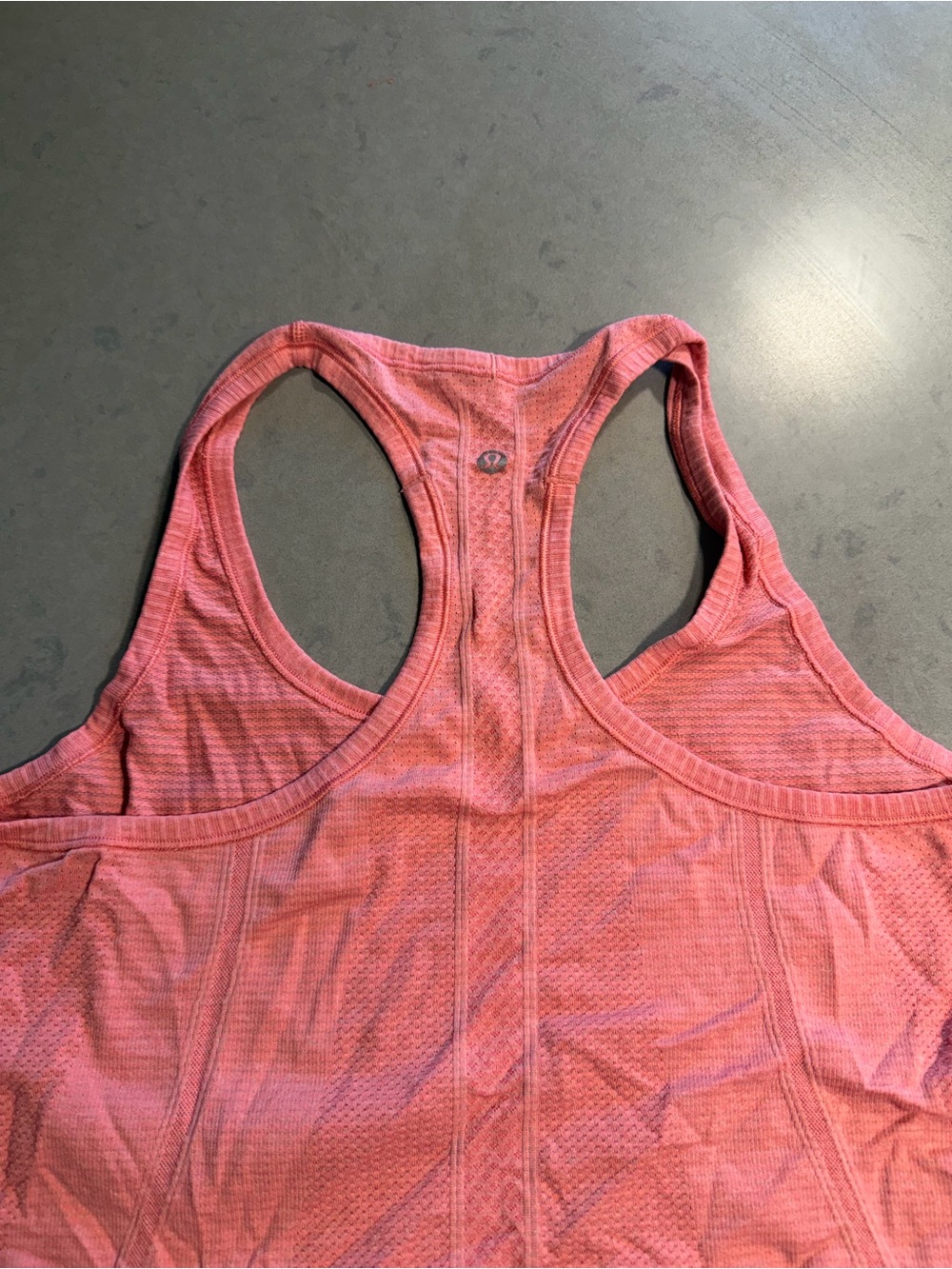 lululemon athletica Coral Pink Racerback Tank Top